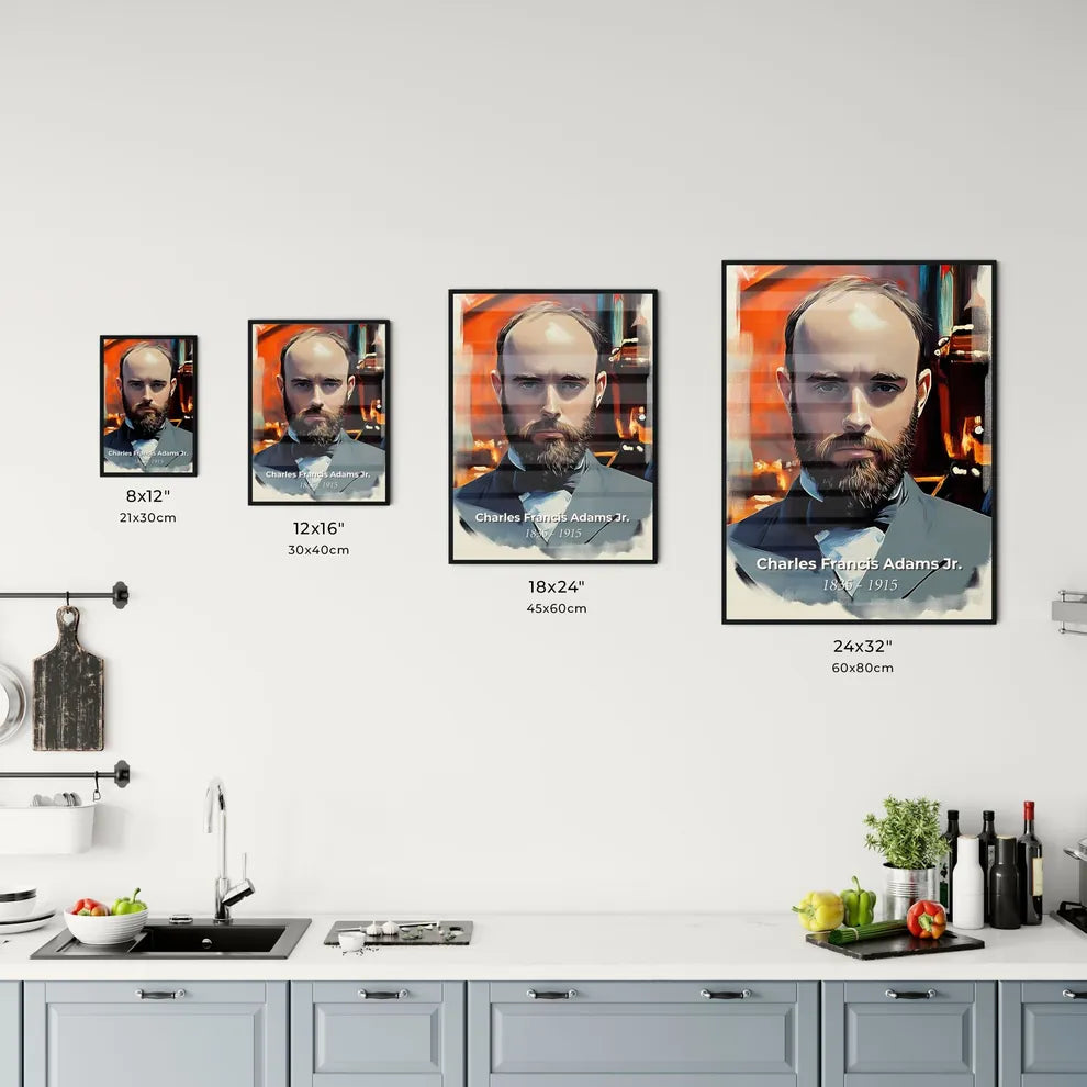Portrait of Charles Francis Adams Jr. Size Chart