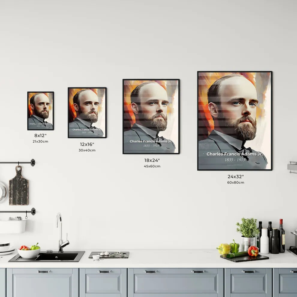 Portrait of Charles Francis Adams Jr. Size Chart