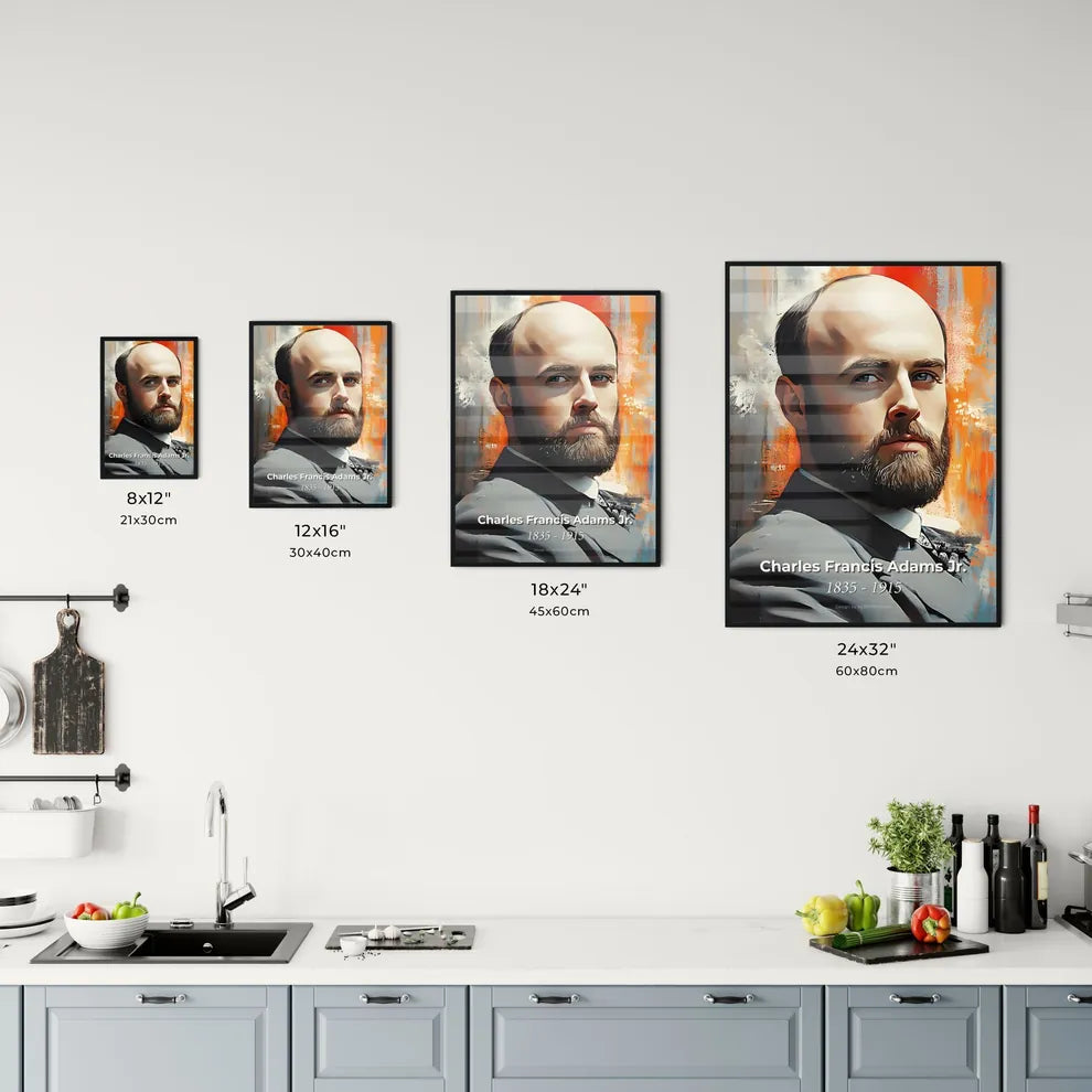 Portrait of Charles Francis Adams Jr. Size Chart