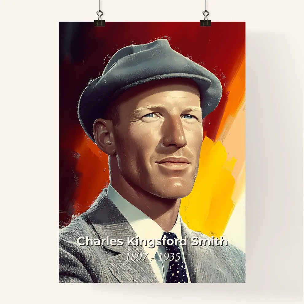 Portrait of Charles Kingsford Smith Poster