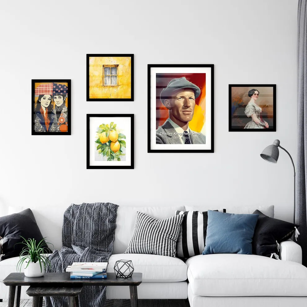 Portrait of Charles Kingsford Smith Wall Art