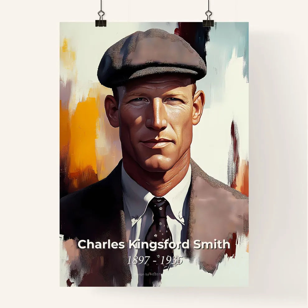 Portrait of Charles Kingsford Smith Poster