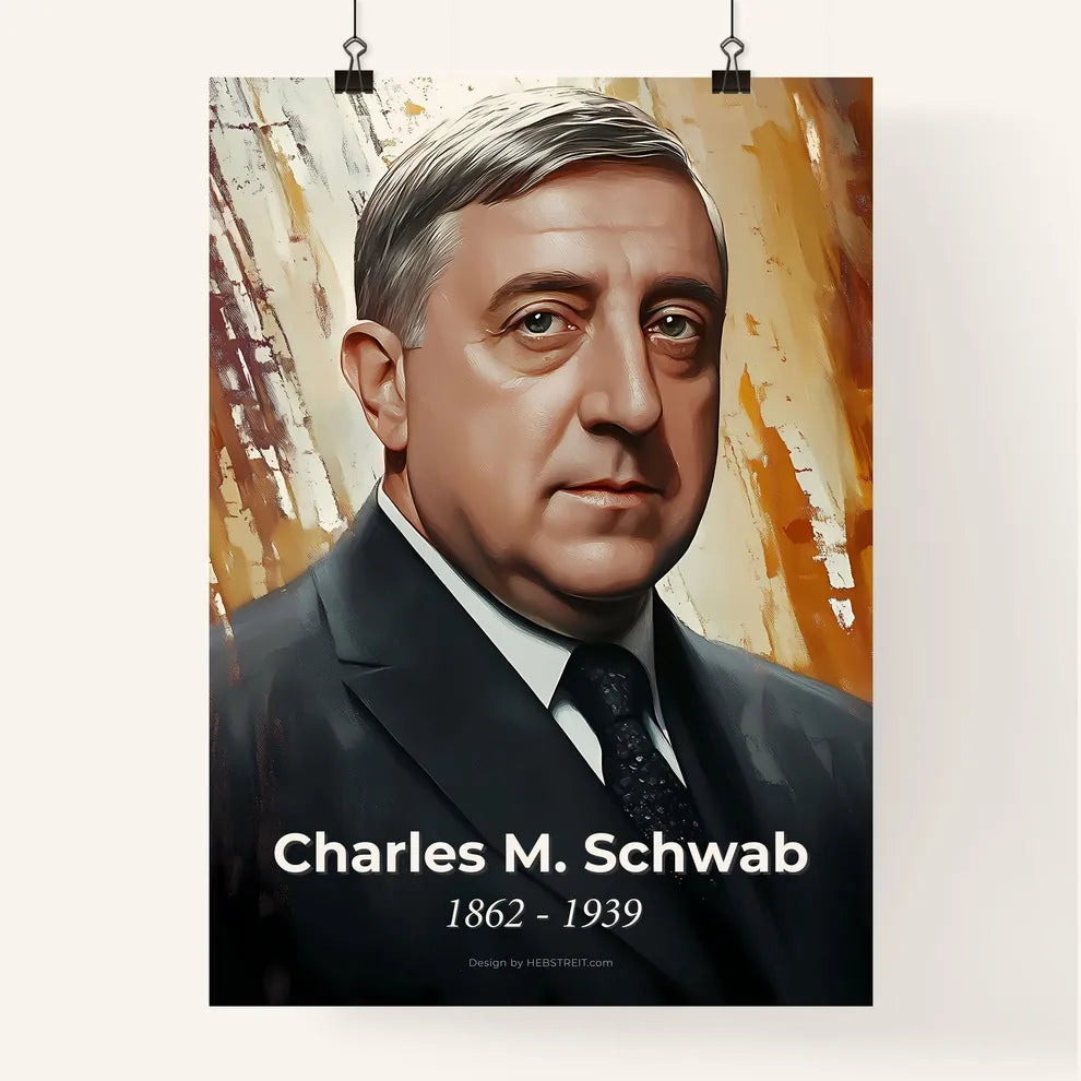 Portrait of Charles M. Schwab Poster