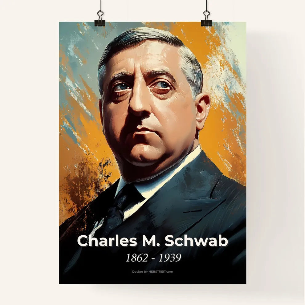 Portrait of Charles M. Schwab Poster
