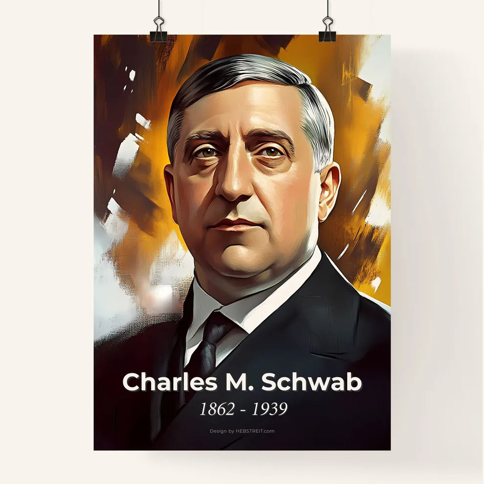 Portrait of Charles M. Schwab Poster
