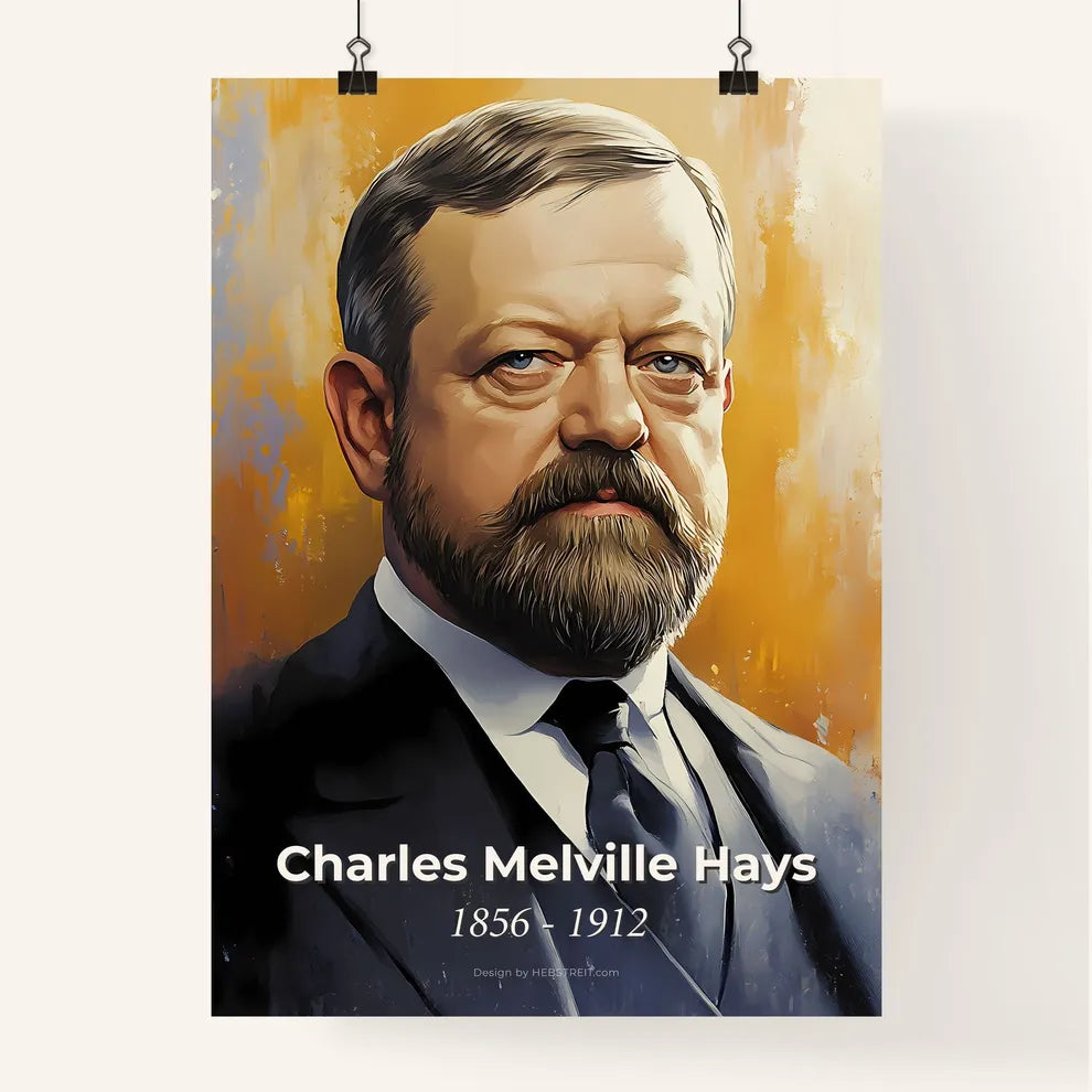Portrait of Charles Melville Hays Poster