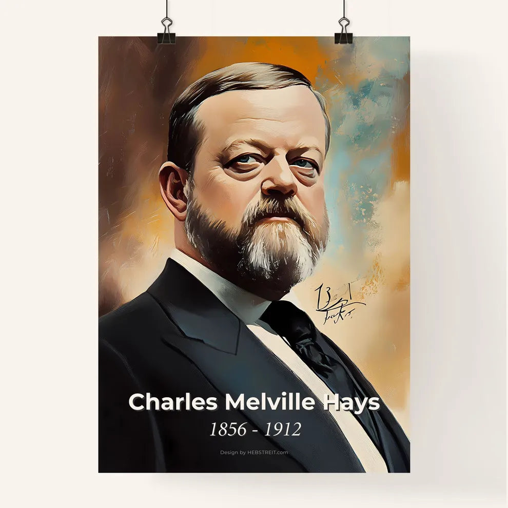 Portrait of Charles Melville Hays Poster