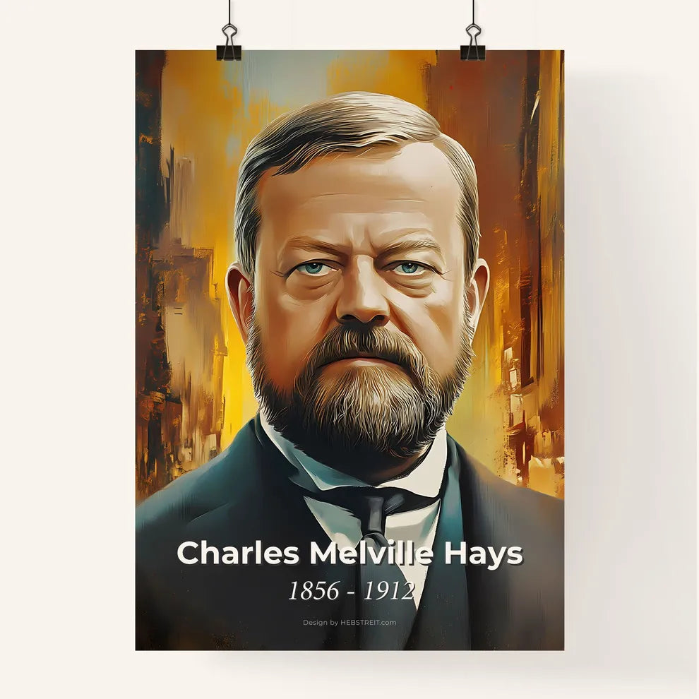 Portrait of Charles Melville Hays Poster