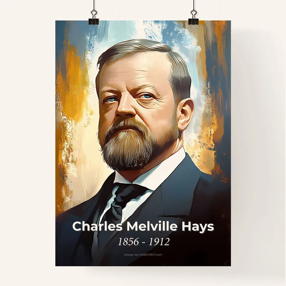 Portrait of Charles Melville Hays Poster