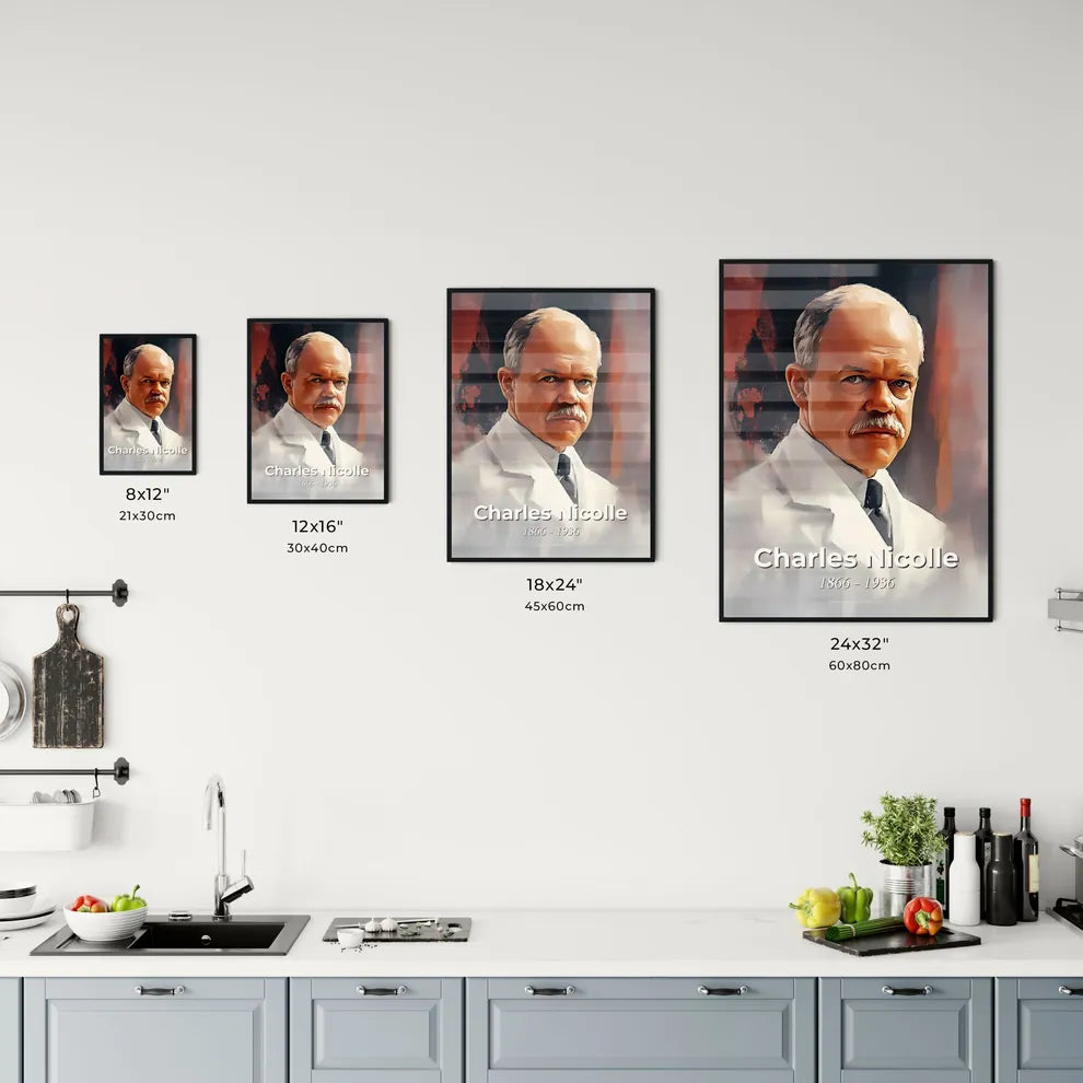Portrait of Charles Nicolle Size Chart
