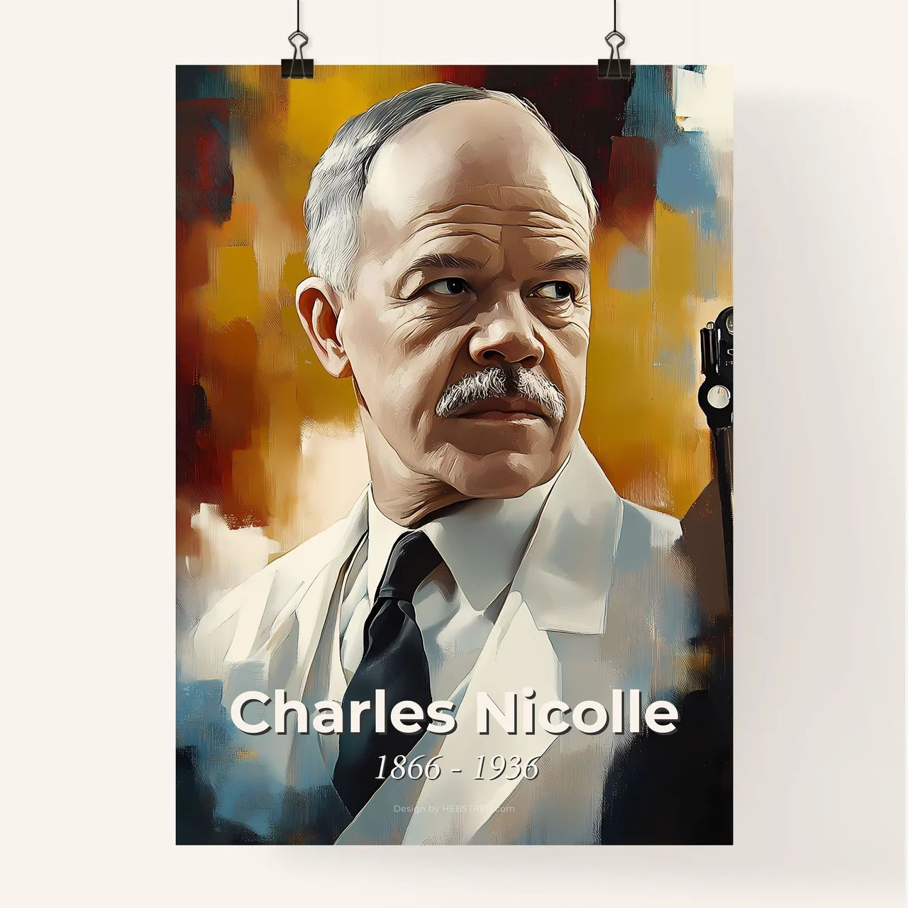 Portrait of Charles Nicolle Poster