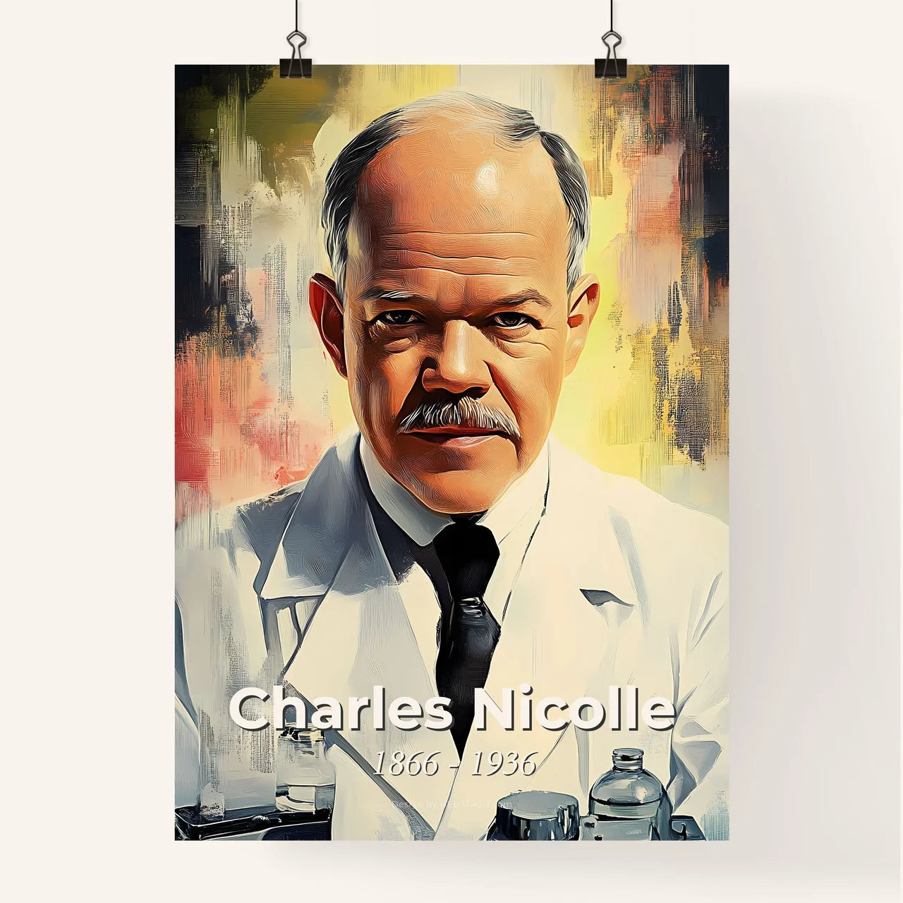 Portrait of Charles Nicolle Poster