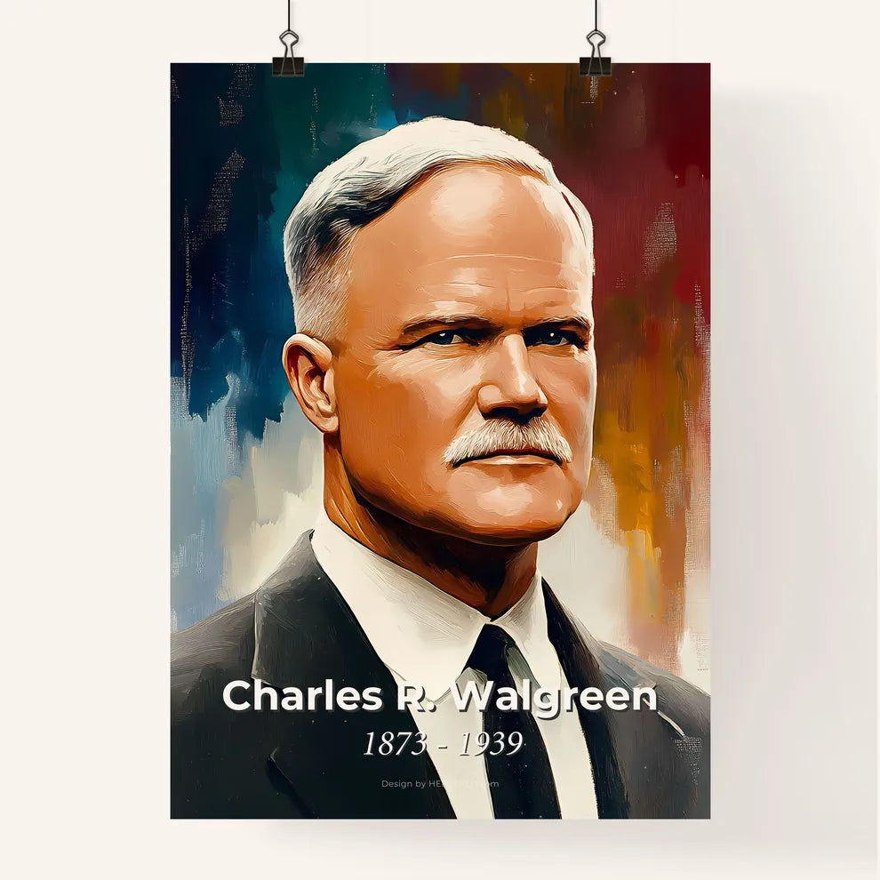 Portrait of Charles R. Walgreen Poster