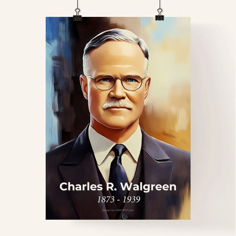 Portrait of Charles R. Walgreen Poster