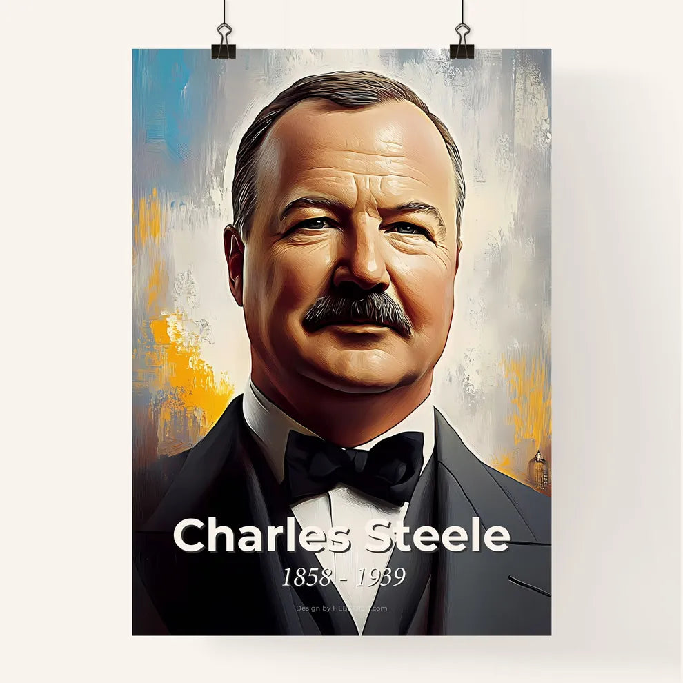 Portrait of Charles Steele Poster