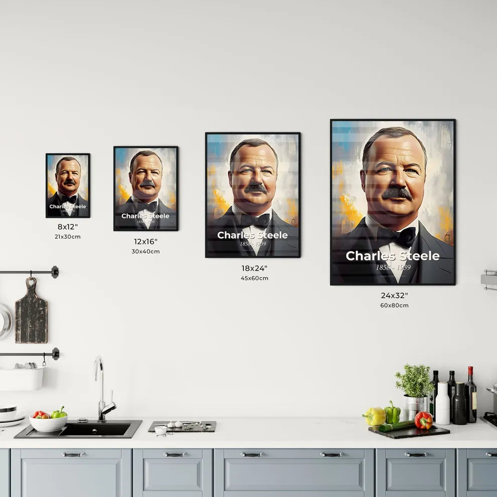 Portrait of Charles Steele Size Chart