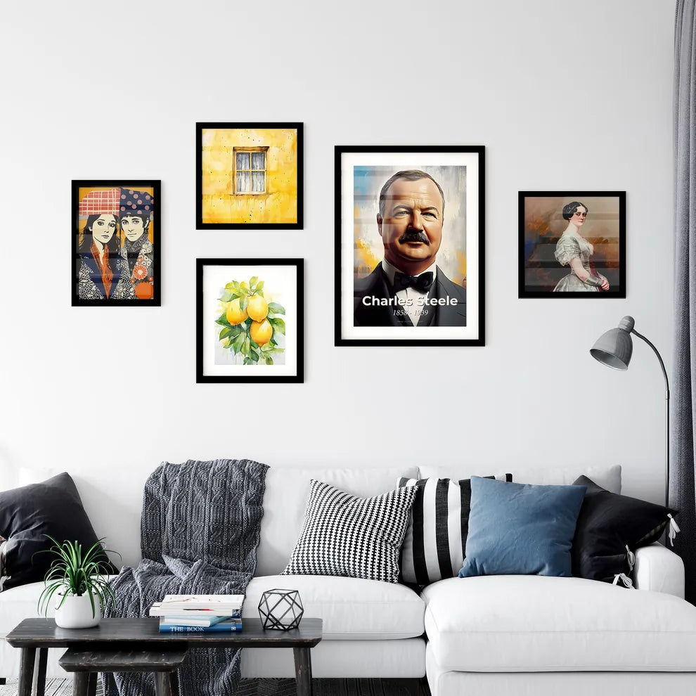Portrait of Charles Steele Wall Art
