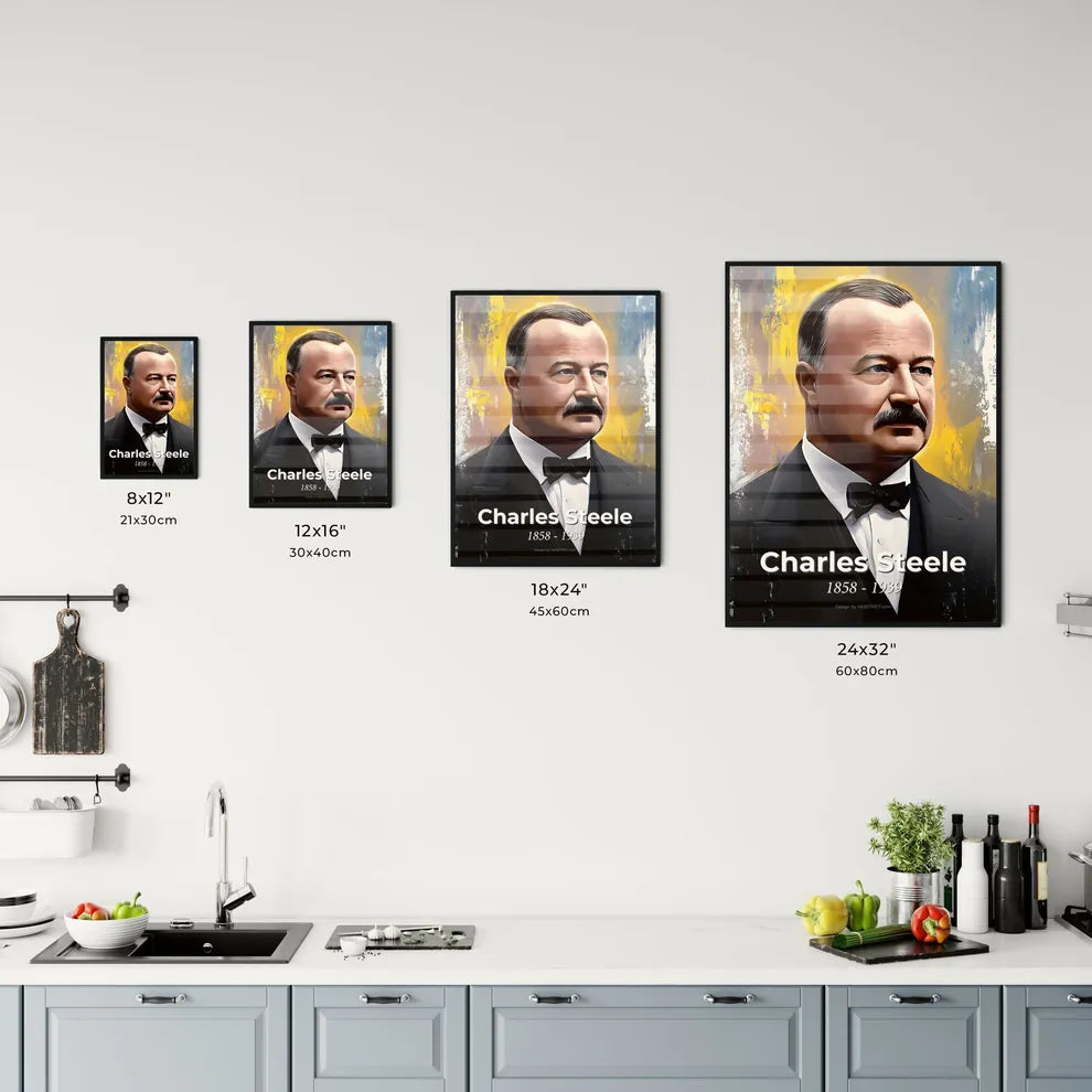 Portrait of Charles Steele Size Chart