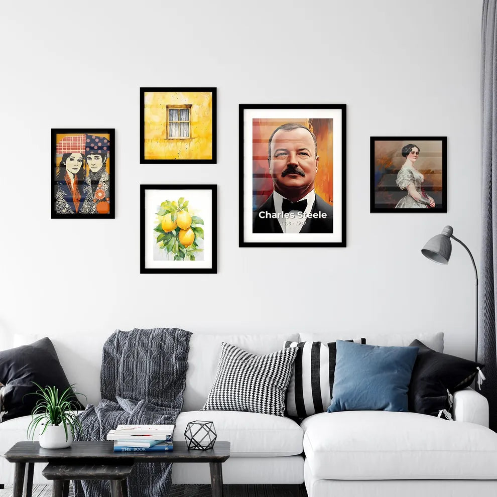Portrait of Charles Steele Wall Art