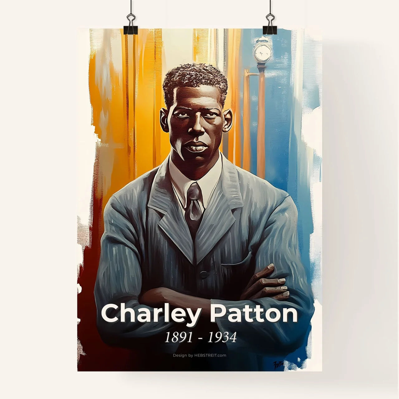 Portrait of Charley Patton Poster