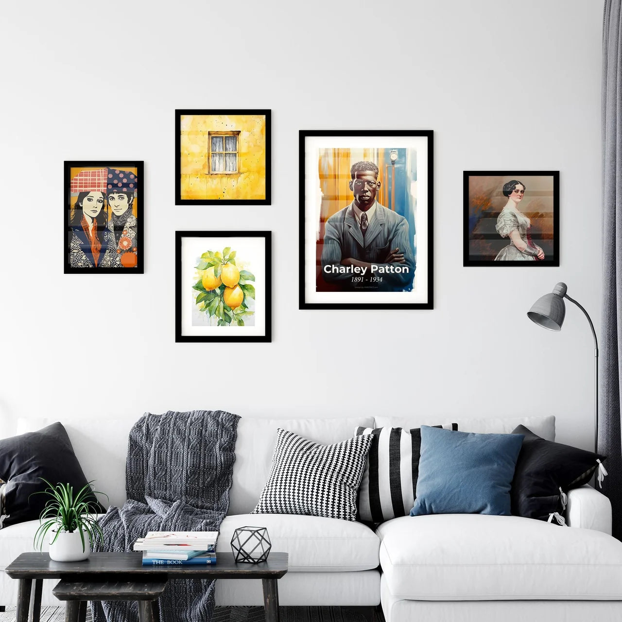 Portrait of Charley Patton Wall Art