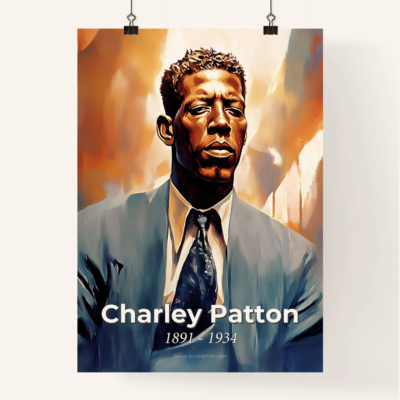 Portrait of Charley Patton Poster