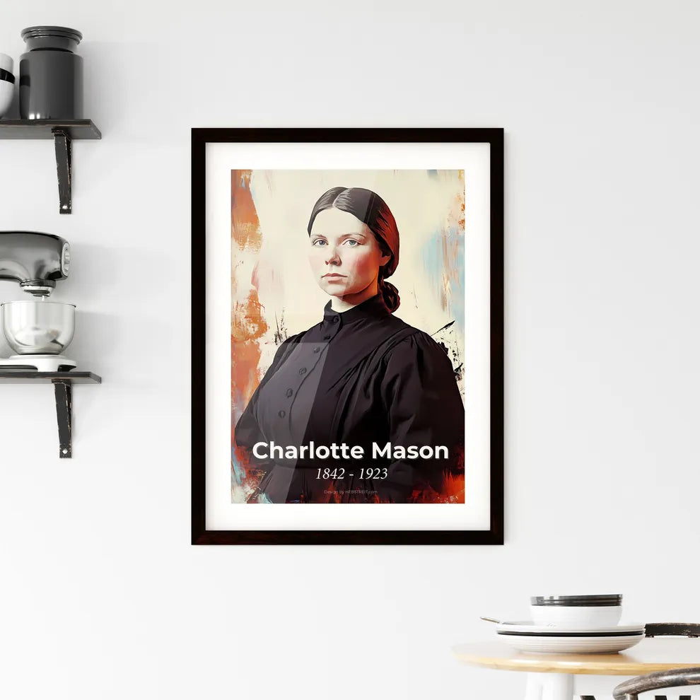 Portrait of Charlotte Mason Framed Print