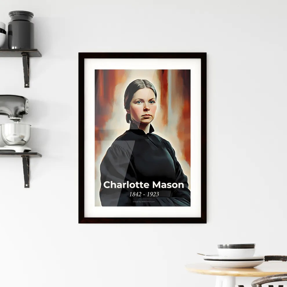 Portrait of Charlotte Mason Framed Print