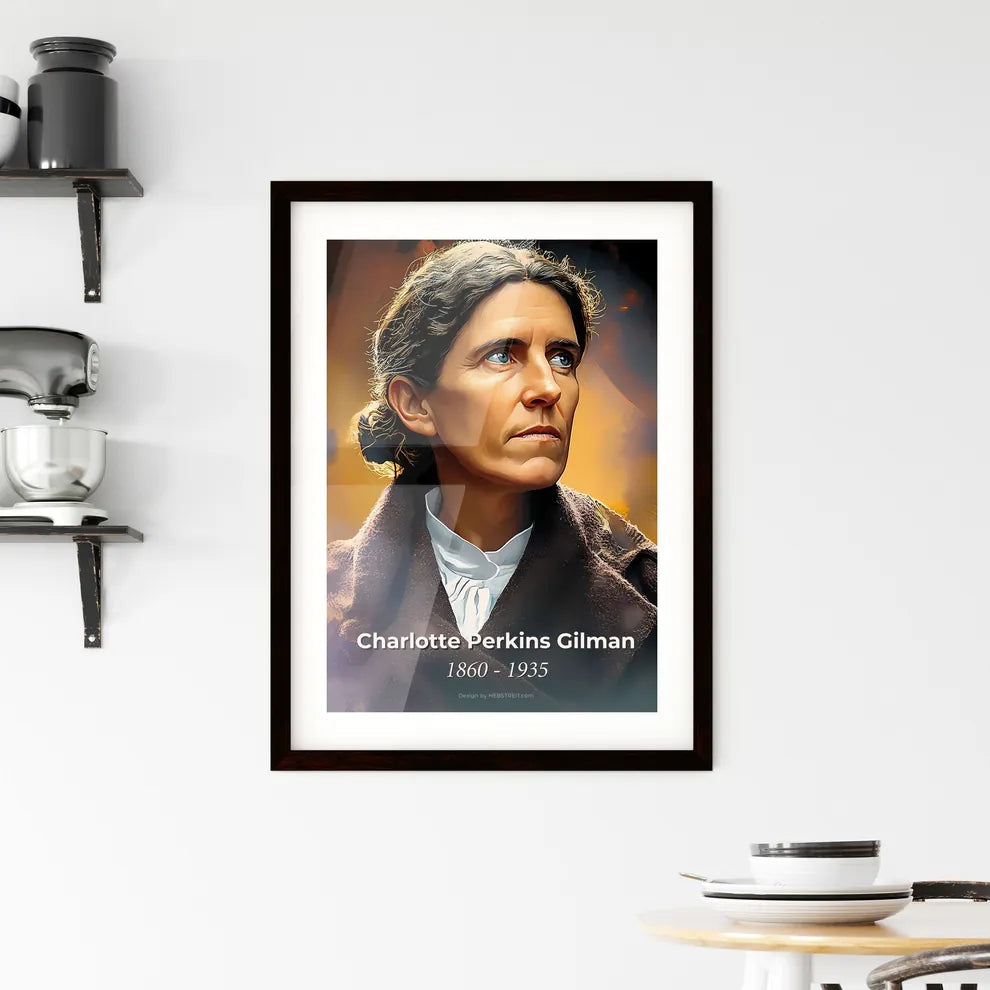 Portrait of Charlotte Perkins Gilman Framed Print