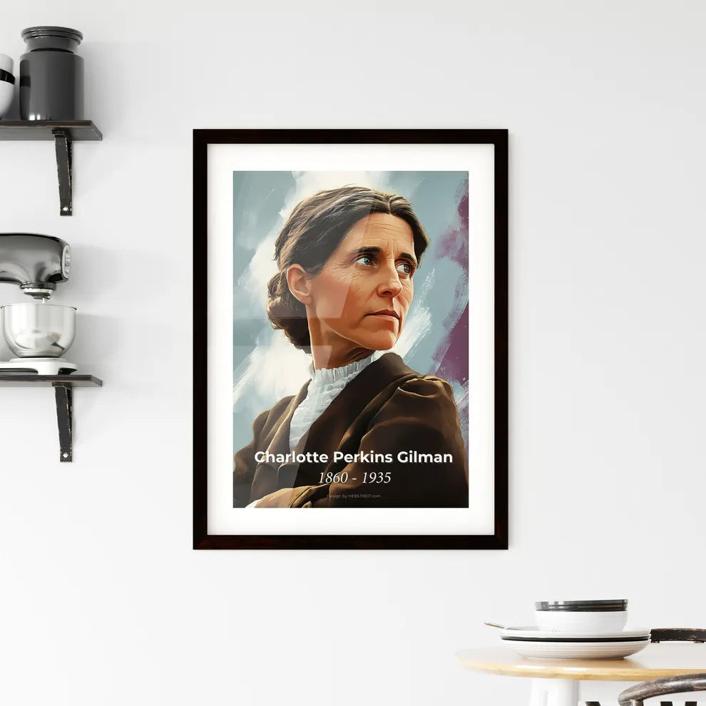 Portrait of Charlotte Perkins Gilman Framed Print