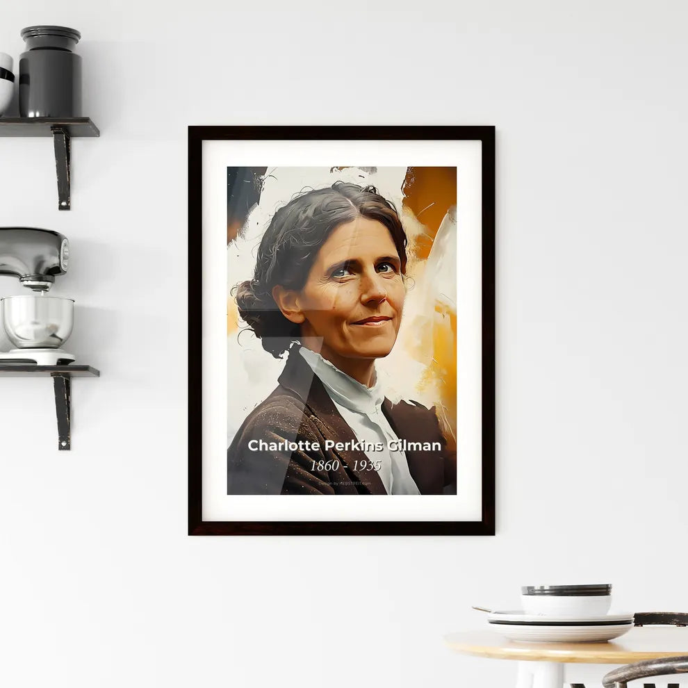 Portrait of Charlotte Perkins Gilman Framed Print