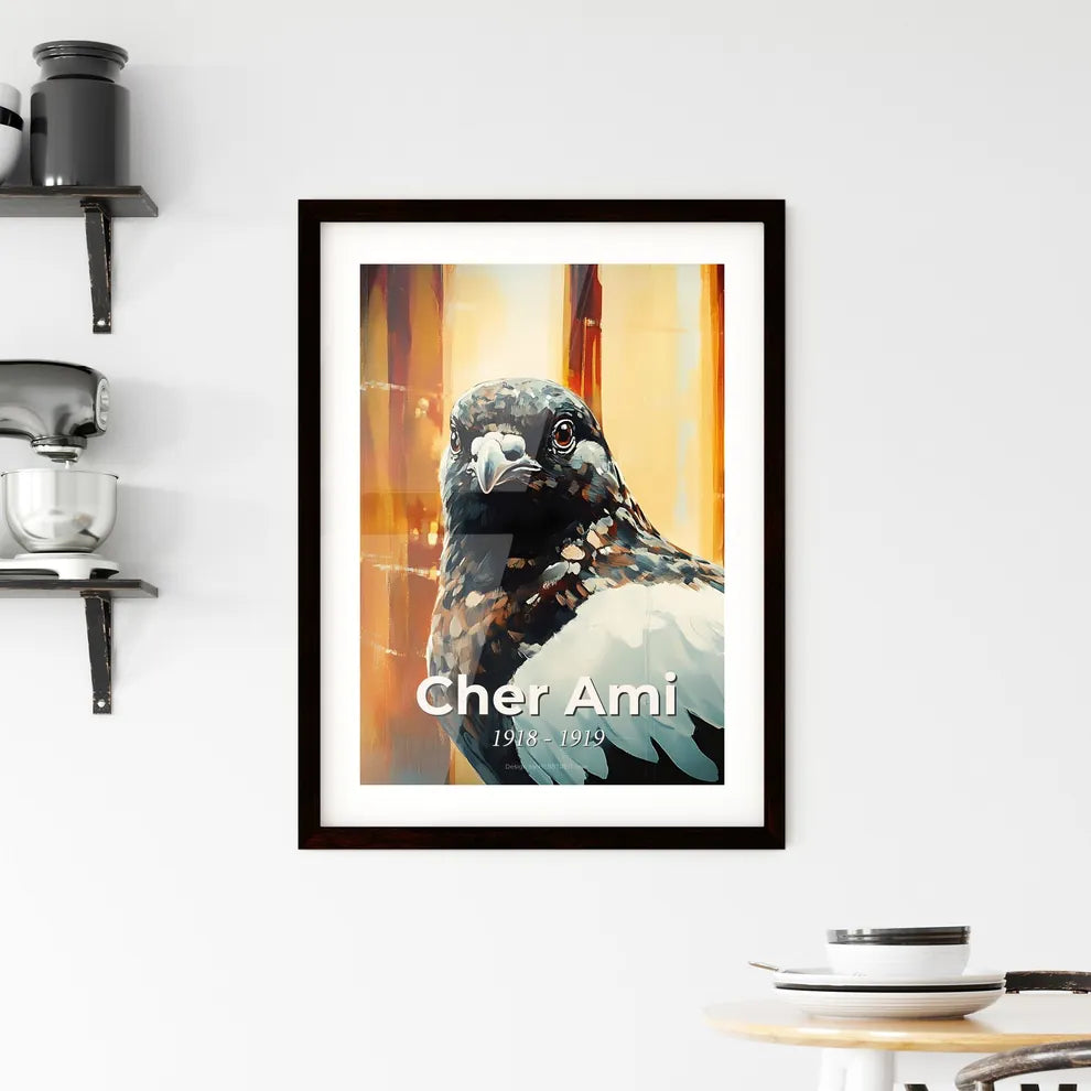 Portrait of Cher Ami Framed Print