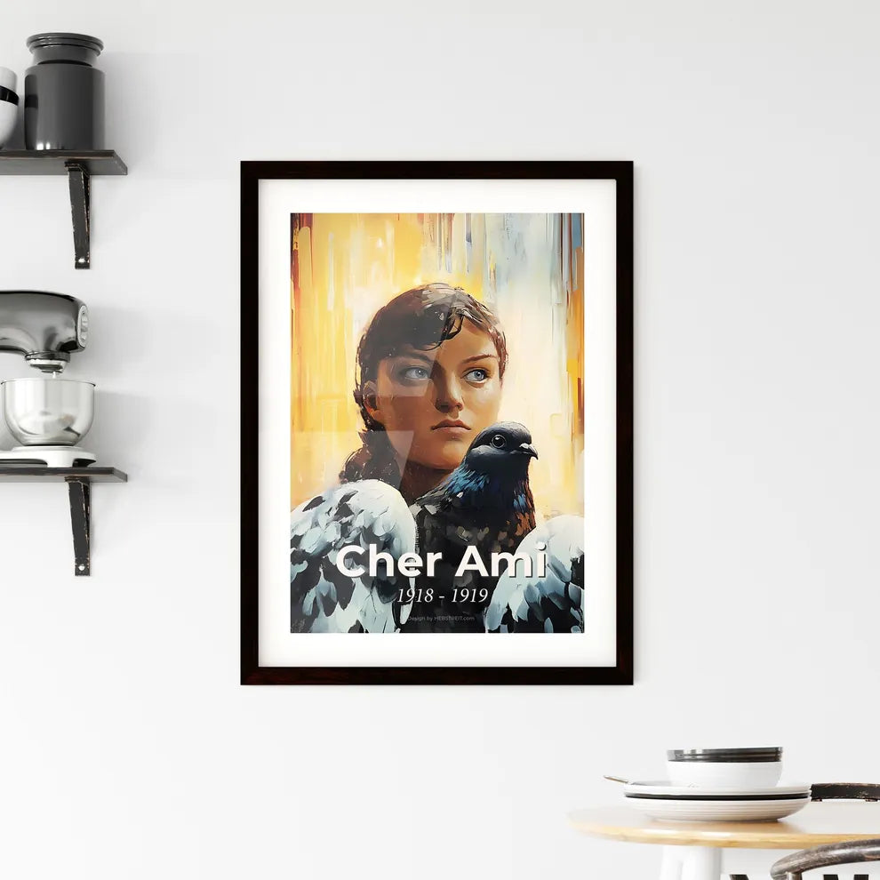 Portrait of Cher Ami Framed Print