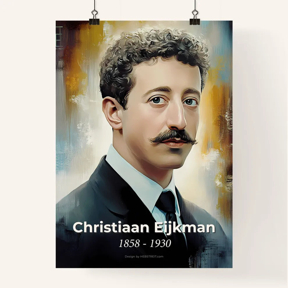 Portrait of Christiaan Eijkman Poster