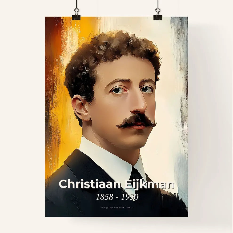 Portrait of Christiaan Eijkman Poster