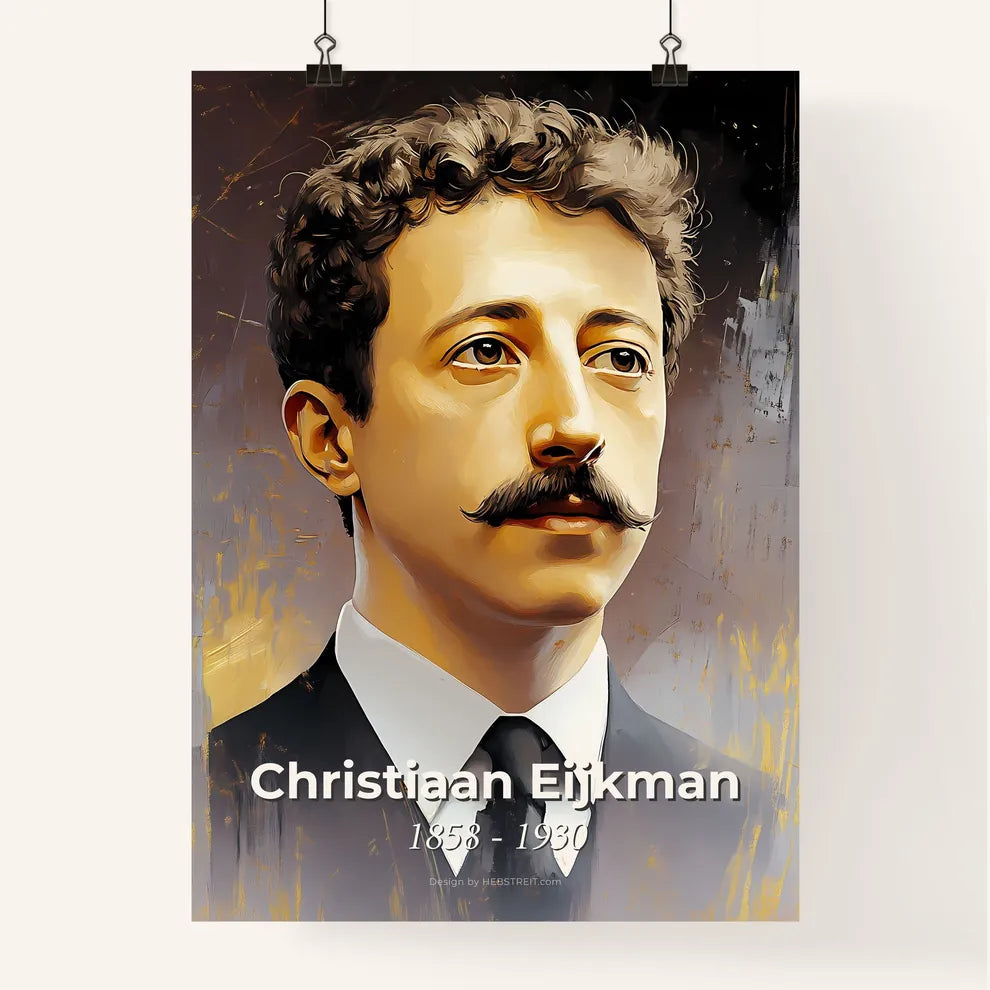 Portrait of Christiaan Eijkman Poster