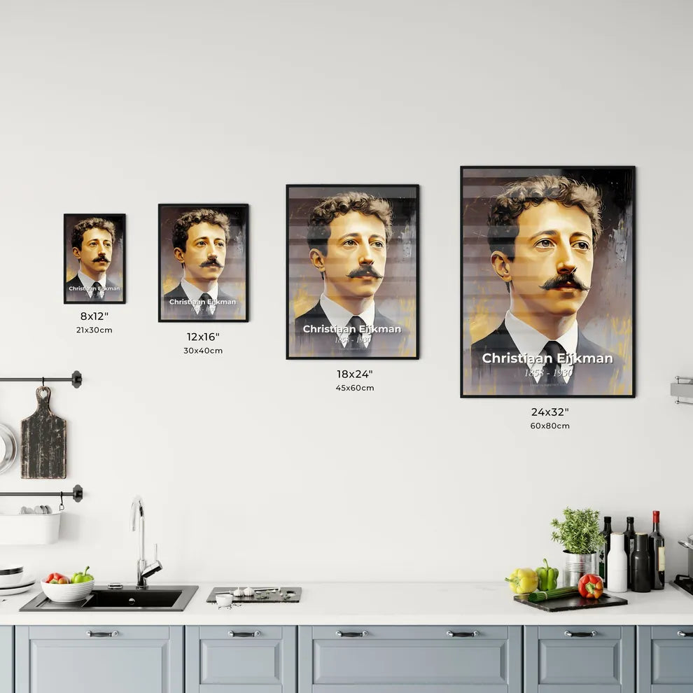 Portrait of Christiaan Eijkman Size Chart