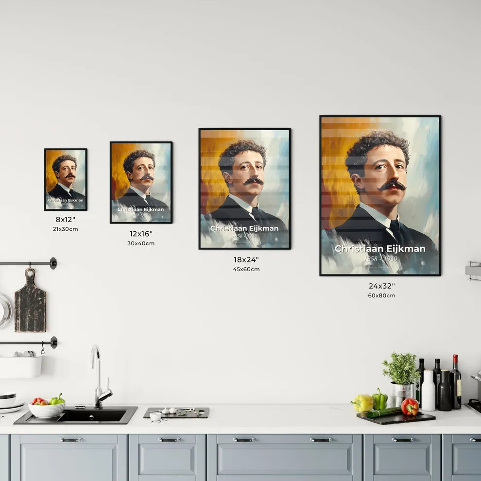 Portrait of Christiaan Eijkman Size Chart