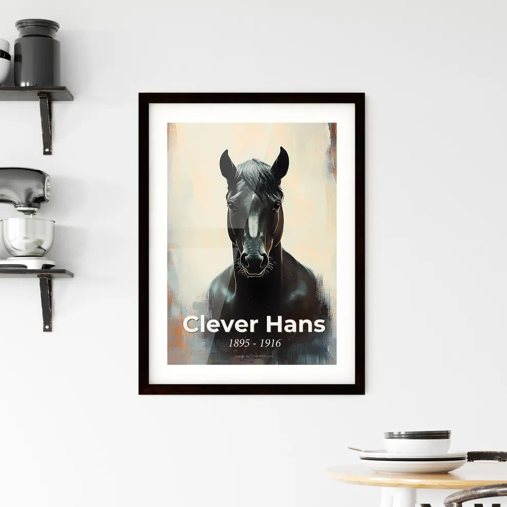 Portrait of Clever Hans Framed Print