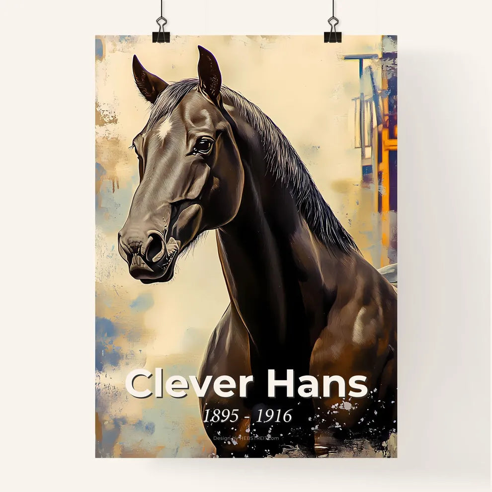 Portrait of Clever Hans Poster