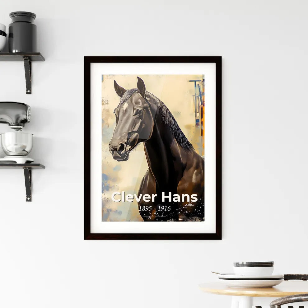 Portrait of Clever Hans Framed Print