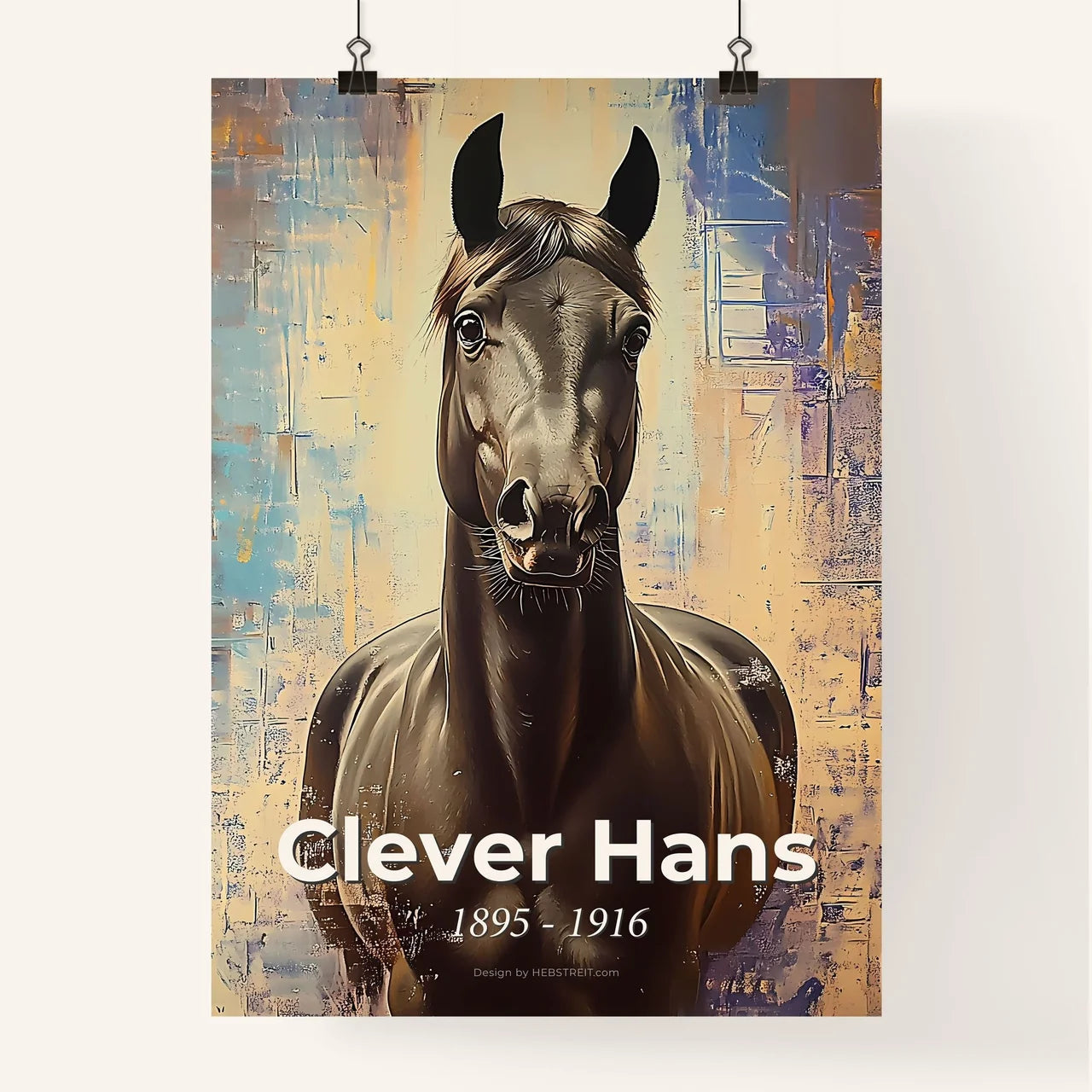 Portrait of Clever Hans Poster