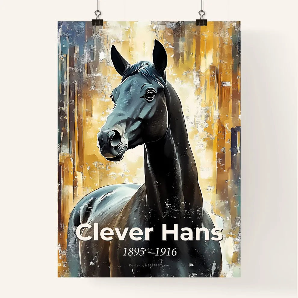 Portrait of Clever Hans Poster