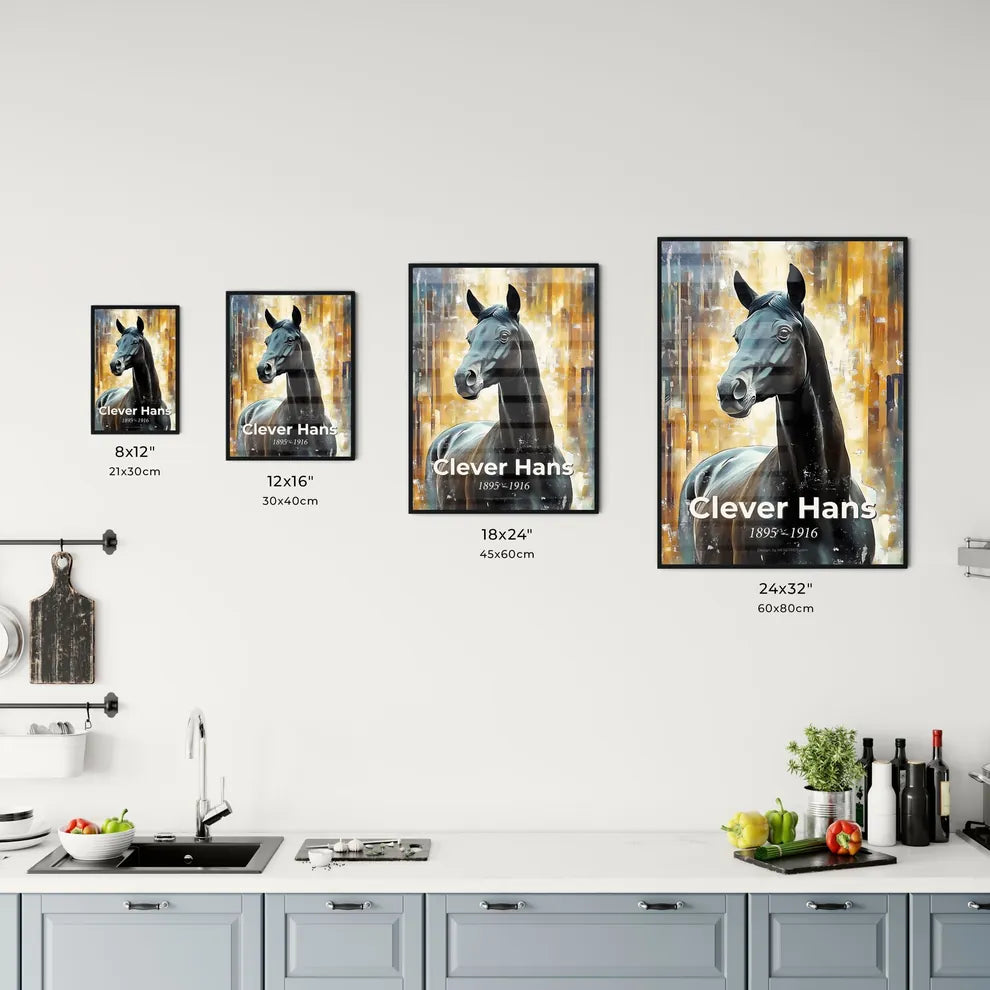 Portrait of Clever Hans Size Chart