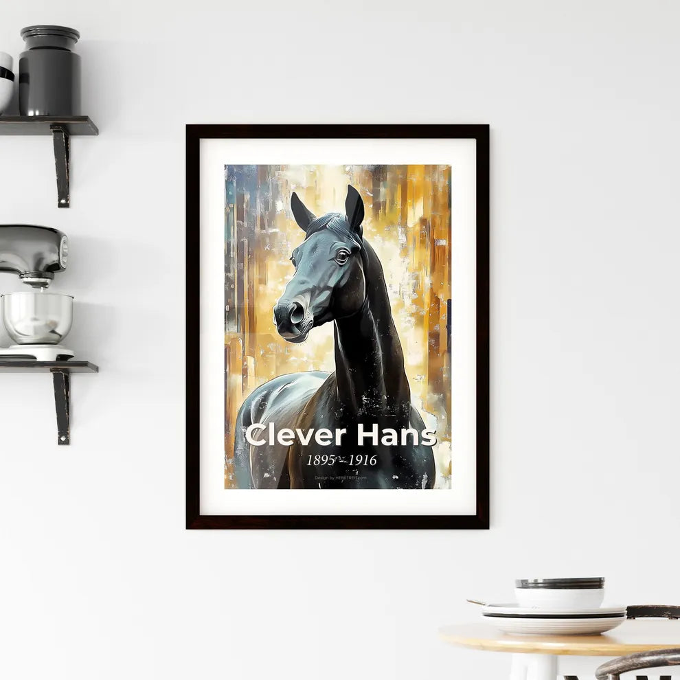 Portrait of Clever Hans Framed Print