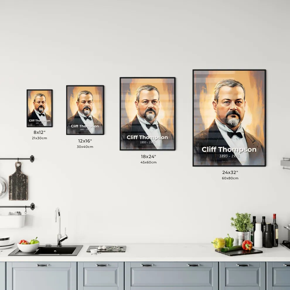 Portrait of Cliff Thompson Size Chart