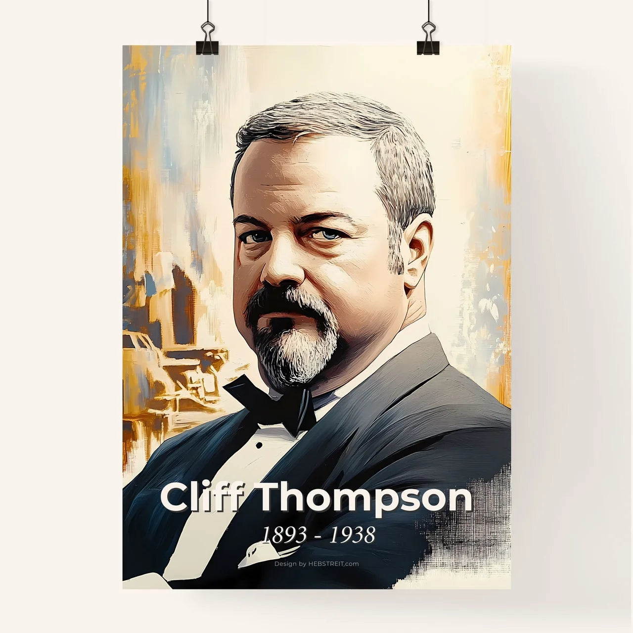 Portrait of Cliff Thompson Poster