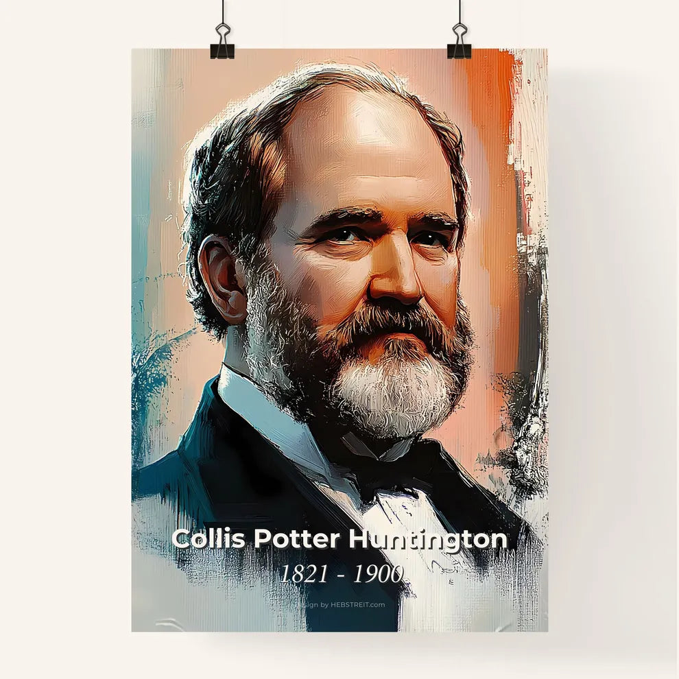 Portrait of Collis Potter Huntington Poster
