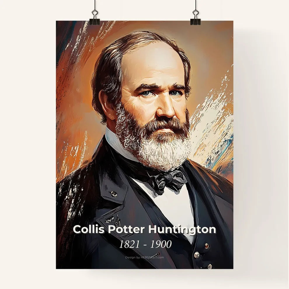 Portrait of Collis Potter Huntington Poster