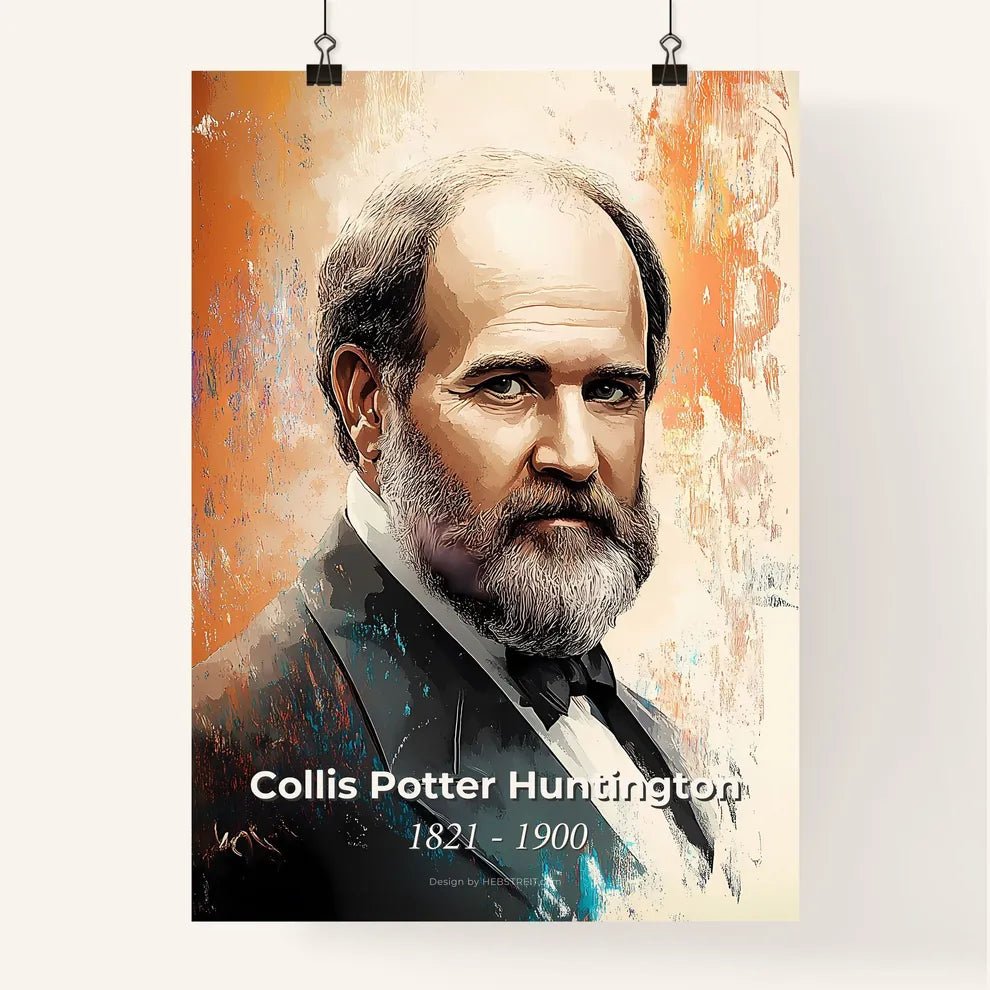 Portrait of Collis Potter Huntington Poster